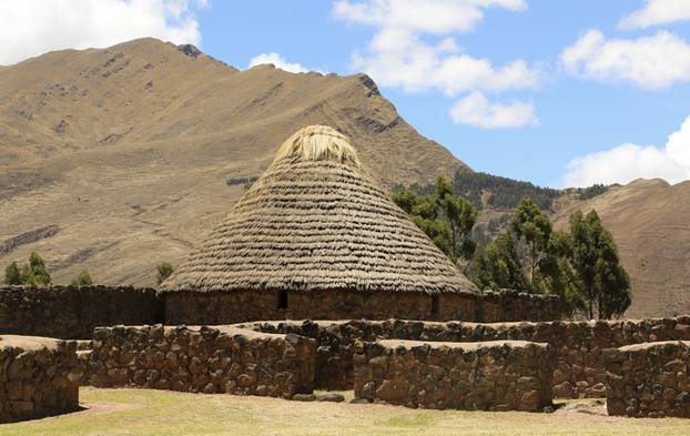 The Temple of Wiracocha in Raqchi ,Peru