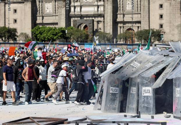 Protest against insecurity and corruption in country, in Mexico City