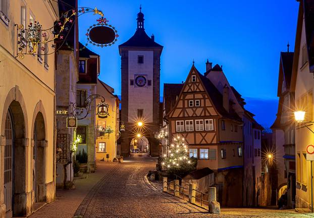 Rothenburg ob der Tauber. Old famous medieval city.