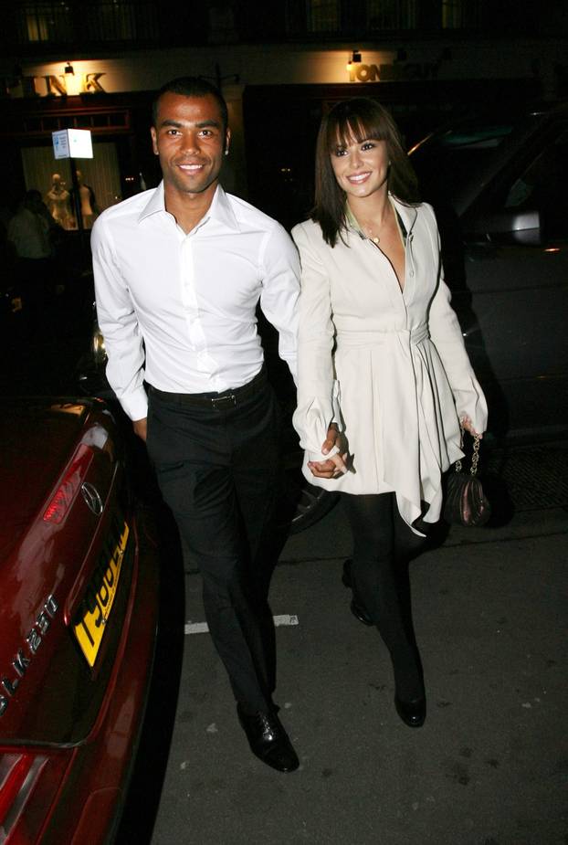 **UK OUT** Ashley and Cheryl Cole at Cipriani restaurant in London