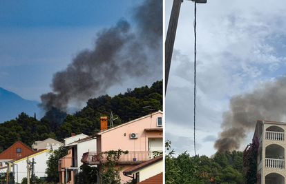 VIDEO Grom zapalio šumu na Čiovu: 'Čuli smo ga, shvatili da gori tek deset minuta kasnije'