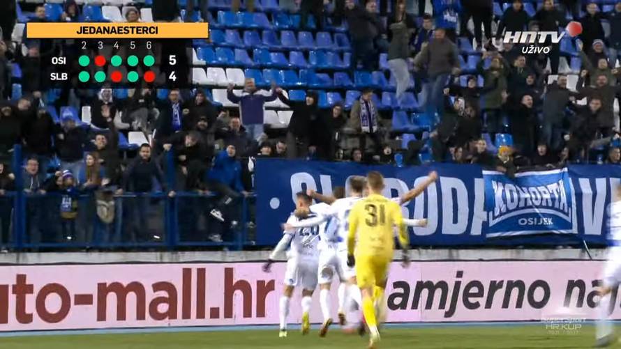 Drama u Osijeku: Daku je u 6. seriji zabio za polufinale Kupa!