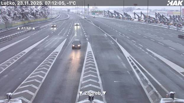HAK: Snijeg ne pada, autoceste su očišćene. Upozorenje za ove dijelove Hrvatske