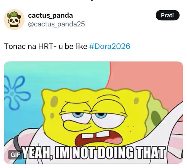 FOTO Pljušte reakcije: Evo što su na mrežama pisali tijekom Dore