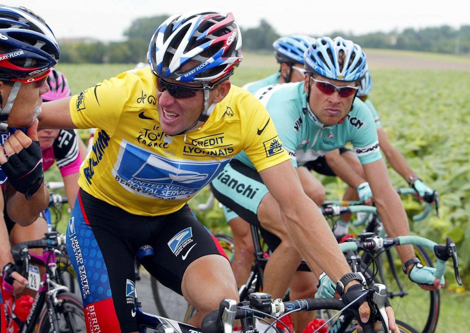 Tour de France - Armstrong and Ullrich on 18th stage