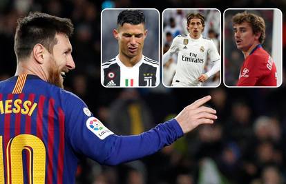 Messi zaradi dvostruko više od Ronalda, Luka daleko od vrha