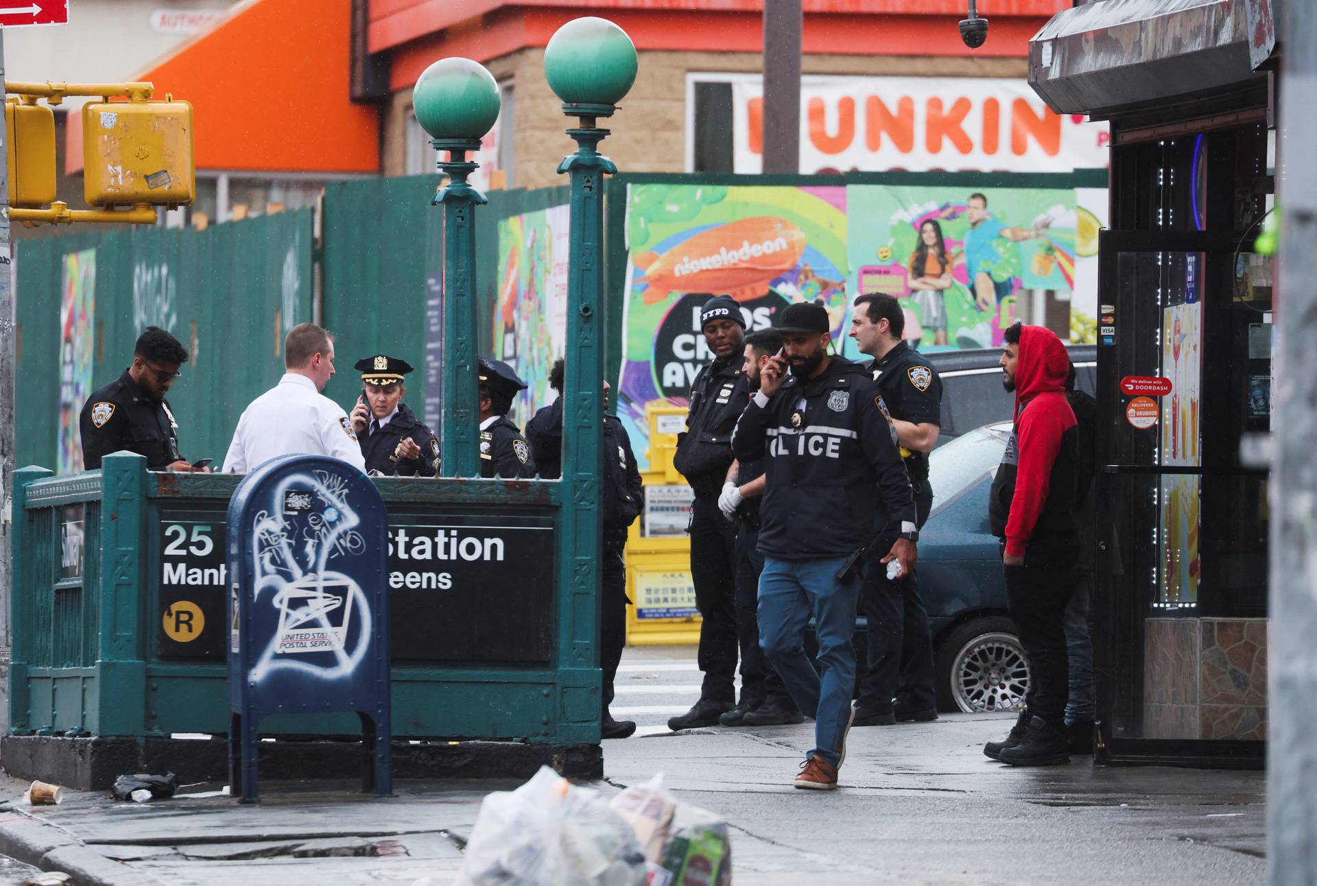 Shooting at a subway station in New York City