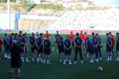 Rijeka: Trening Hrvstake nogometne reprezentacije