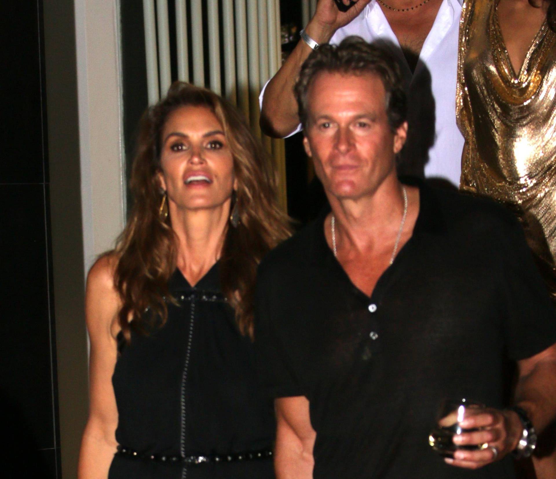 George and Amal Clooney whith Cindy Crawford and Husband in  CasamigosTequila in Ibiza