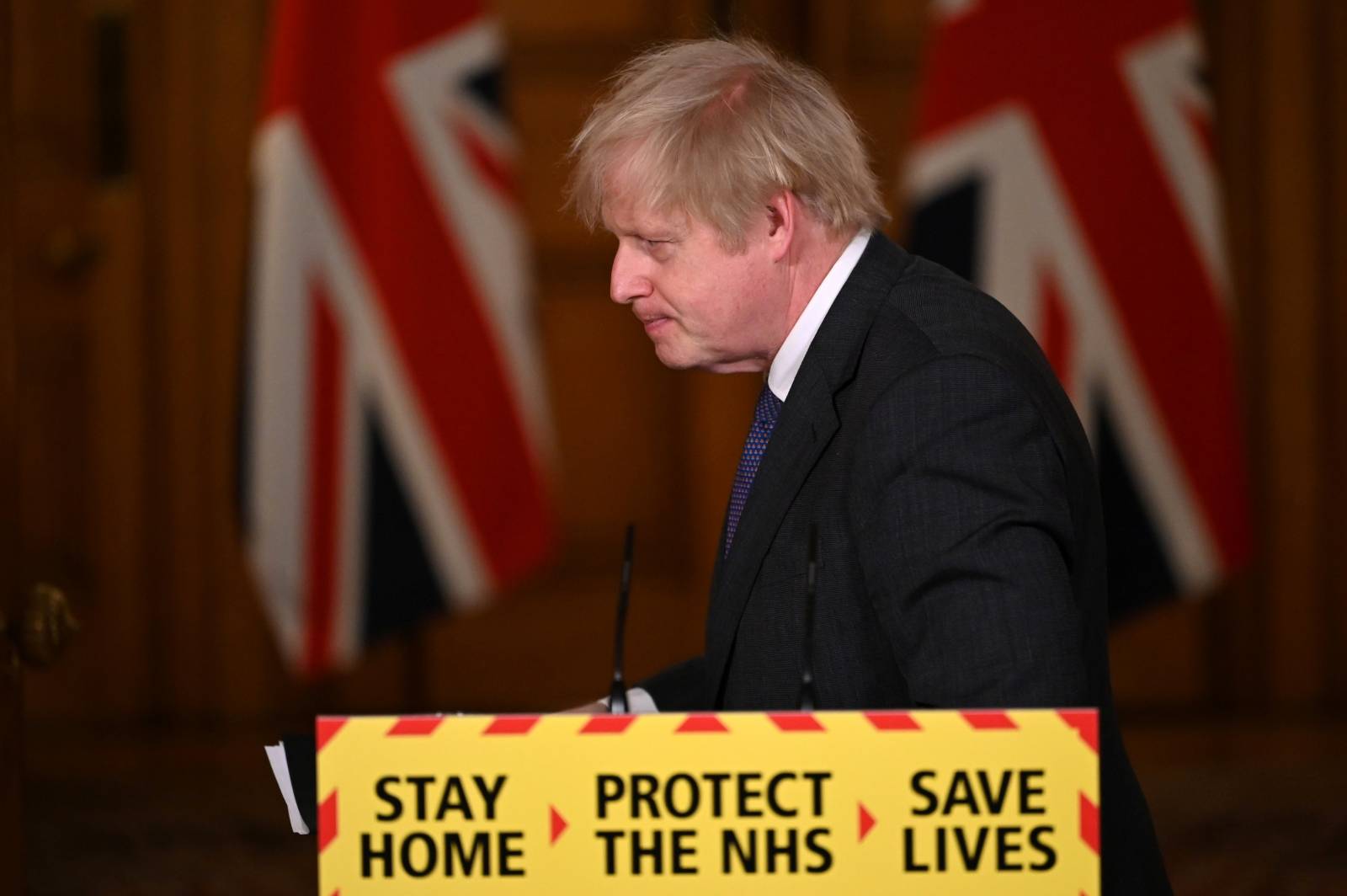 British PM Johnson leads COVID-19 news conference in London