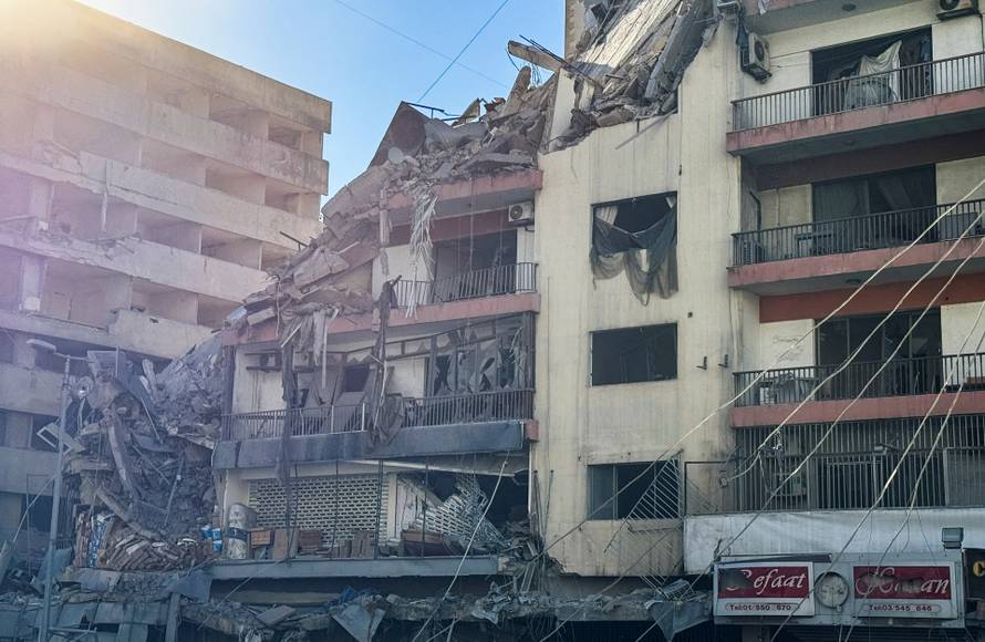 Aftermath of strikes on Beirut's southern suburbs