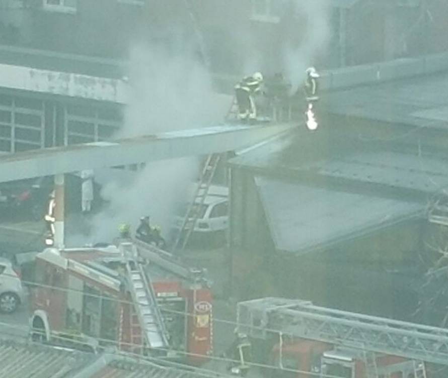 Brzo ga ugasili: Gorio dimnjak pivnice Zlatni medo u Savskoj