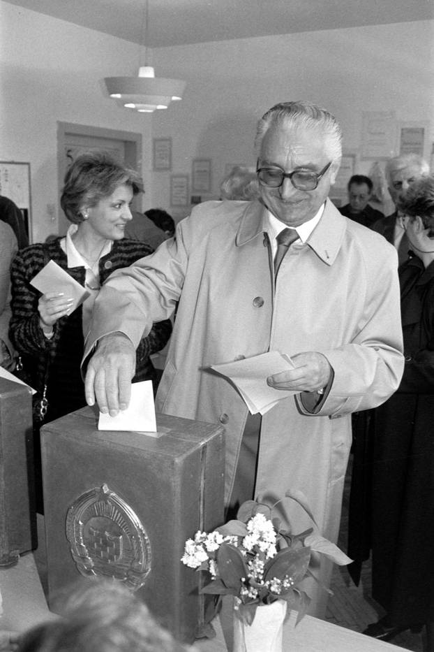 Prvi krug poslijeratnih višestranačkih izbora u Hrvatskoj, 22.4.1990.