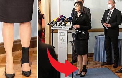 Bilo kuda, sa štiklama svuda: Ministrica u Osijeku nosila visoke pete i elastični zavoj
