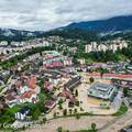 FOTO Pogled iz zraka: Cijeli grad Kamnik pod vodom, ljudi očajni. Poginuo jedan stariji muškarac