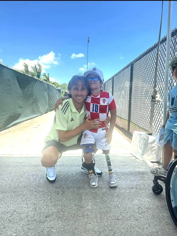 The photo little Simon met his hero Modric: ‘He was fulfilled, he was without a word!’