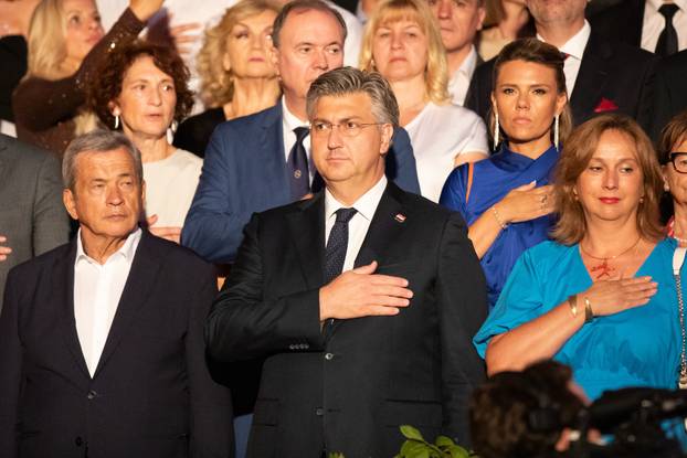 Dubrovnik: Svečano otvaranje 74. Dubrovačkih ljetnih igara ispred crkve sv.Vlaha.