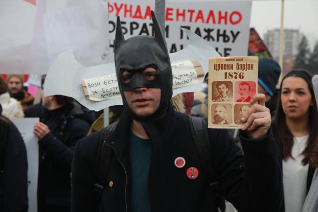 Kragujevac: Studenti su održali veliki skup "Sretnimo se na Sretenje"