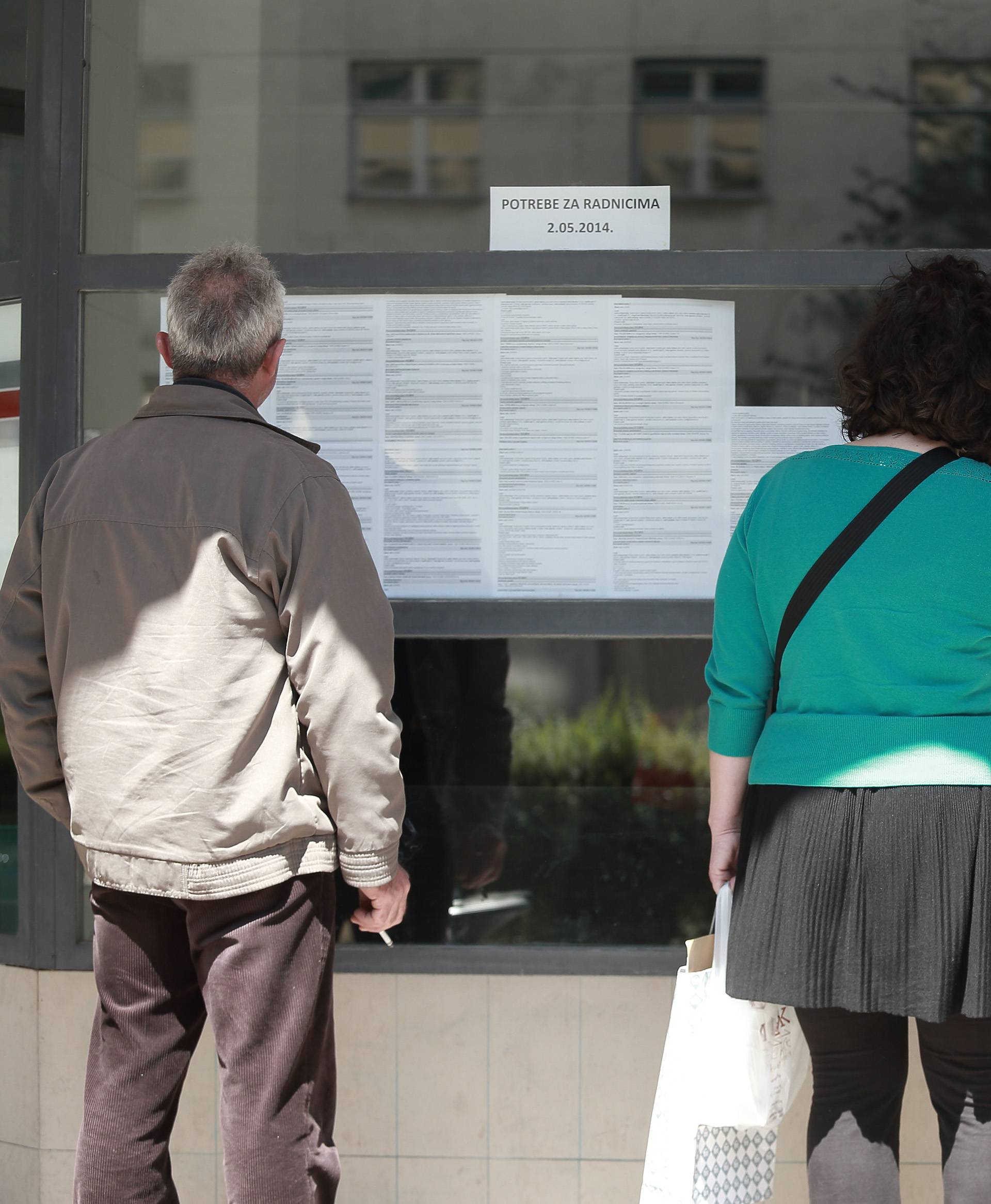 Krajem svibnja  1,4% manje zaposlenih nego u travnju