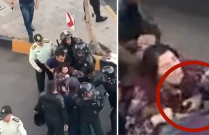 VIDEO Bijes nakon prosvjeda u Iranu: Policajci napastovali prosvjednicu tijekom uhićenja