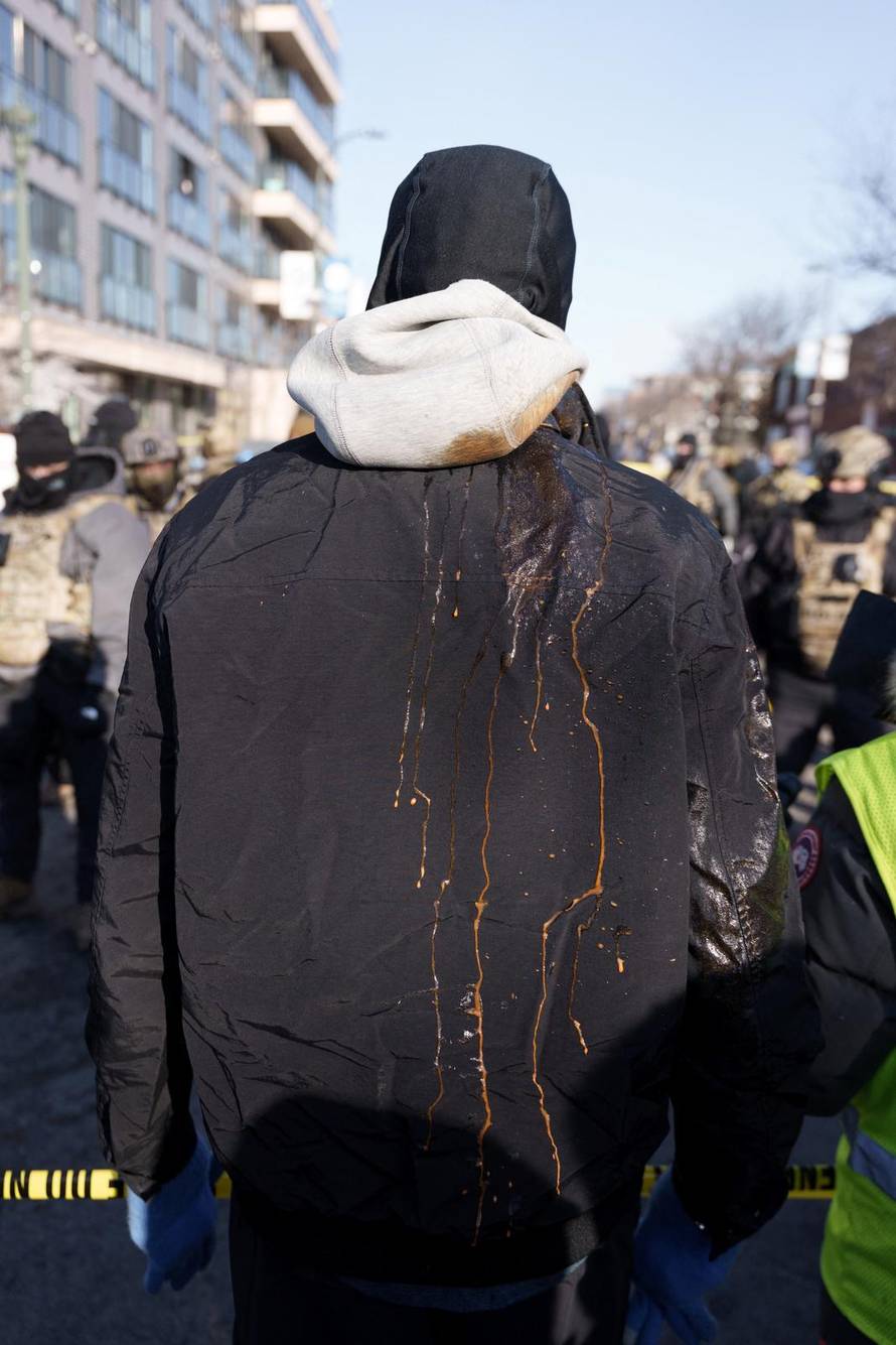 Protest after federal agents fatally shot a man while trying to detain him, in Minneapolis