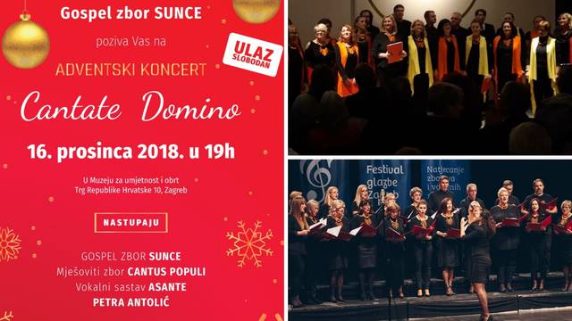 Ne propustite! Božićni koncert Cantate Domino u Zagrebu