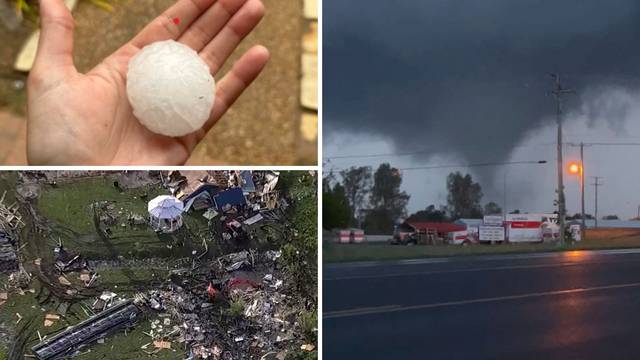 VIDEO Ledene bombe padale po SAD-u! Tornado i oluje ubile više od 24 ljudi. A stiže i pogoršanje!