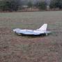 FILE PHOTO: A damaged drone lies after falling in the eastern Polish village of Czosnowka