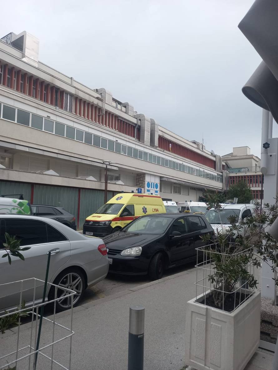 Nevjerojatna snimka s Firula: 'Čistila je prozor na 15 metara iznad ulaza Hitne! Šokirala me'