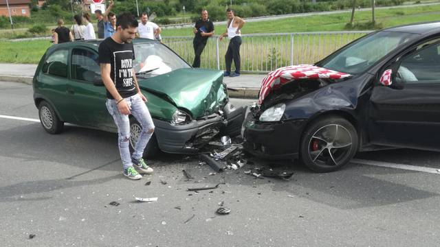 Sudar u Lepoglavi: Ozlijeđena trudna vozačica i muškarac