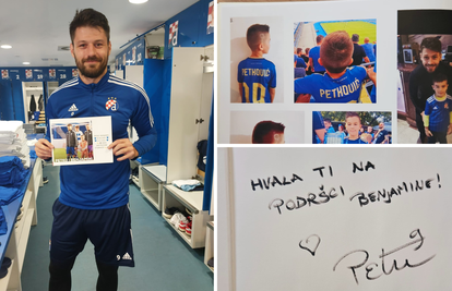 Dječak (10) za rođendan dobio fotoknjigu, Bruno Petković je potpisao: 'Hvala ti, Benjamine!'