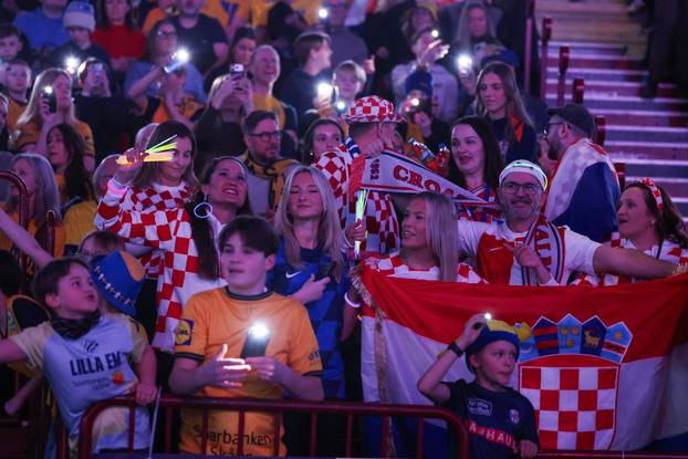 Susret Švedske i Hrvatske u prvom krugu EHF Europskog prvenstva,navijači