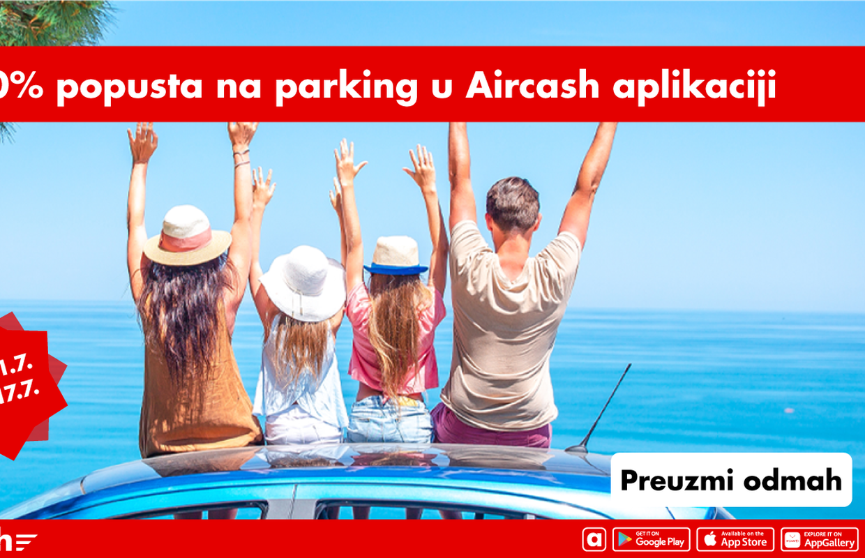 Plaćajte parking u cijeloj Hrvatskoj U POLA CIJENE uz Aircash!