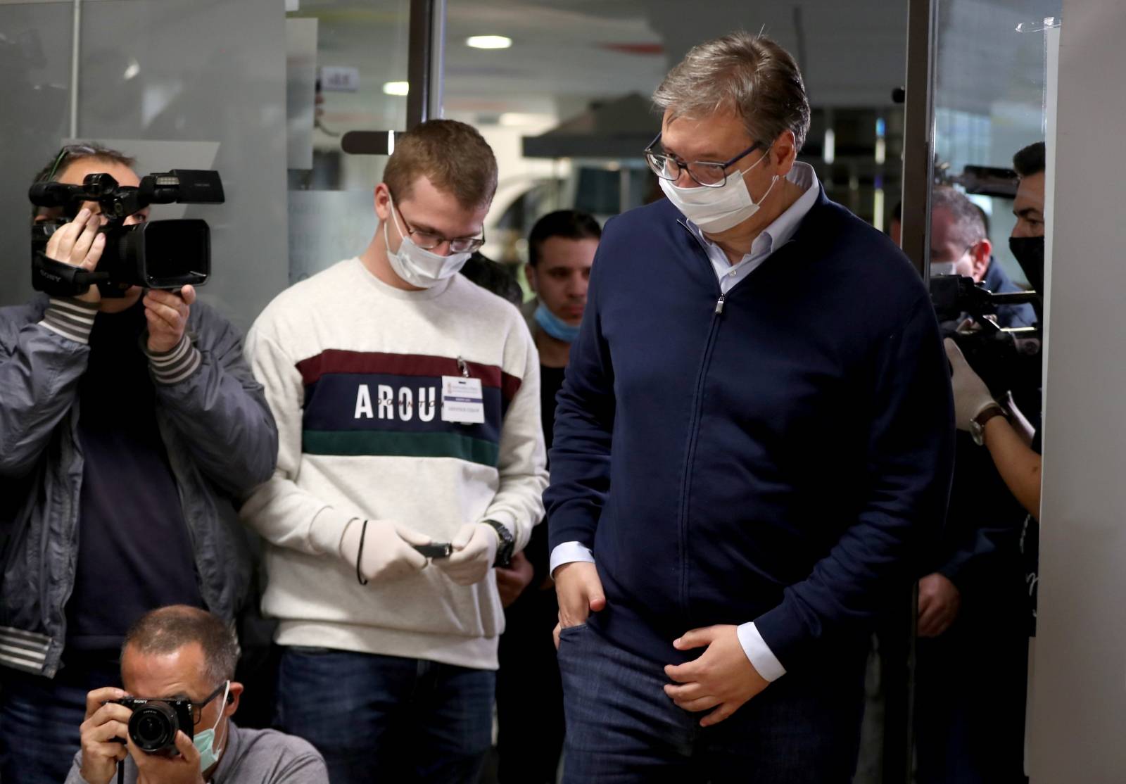 Voting in Serbia's general election