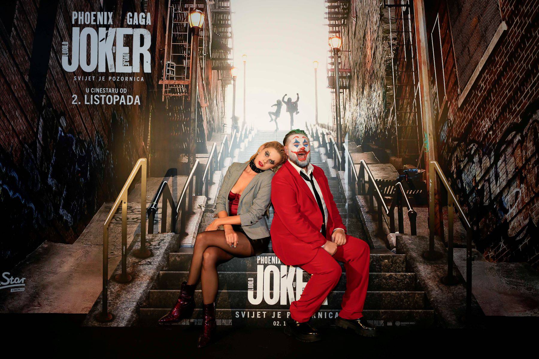 Petko na premijeru filma 'Joker: Ludilo u dvoje' stigao kao Joker