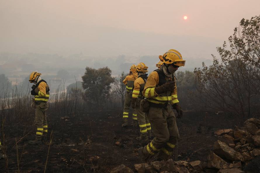 Wildfire in El Tiemblo, Spain