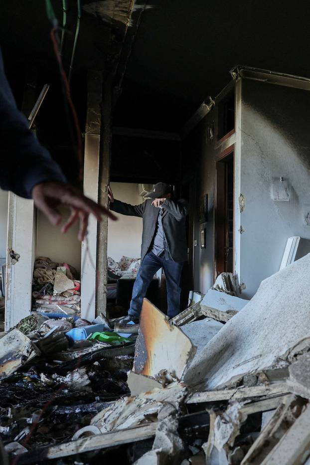 Aftermath of an Israeli strike in Beirut