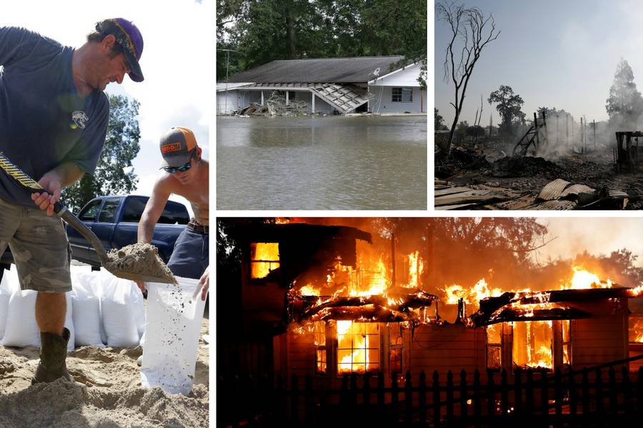 Tisuće evakuiranih: Poplave u Louisini, požar u Kaliforniji
