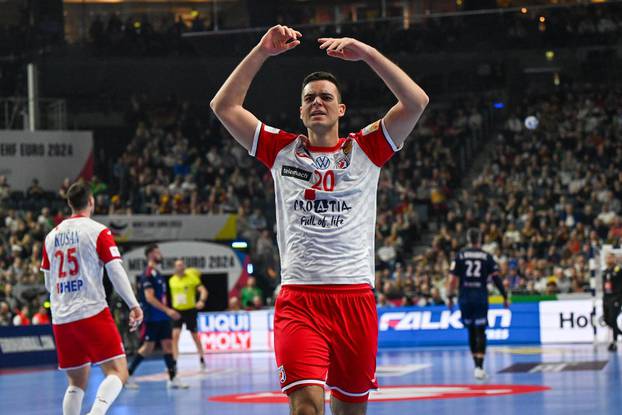 Handball match - Men's EHF Euro 2024 - France vs Croatia