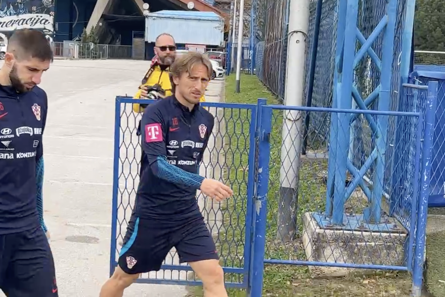 Luka Modrić prvi put izlazi na trening na teren 'Luka Modrić'