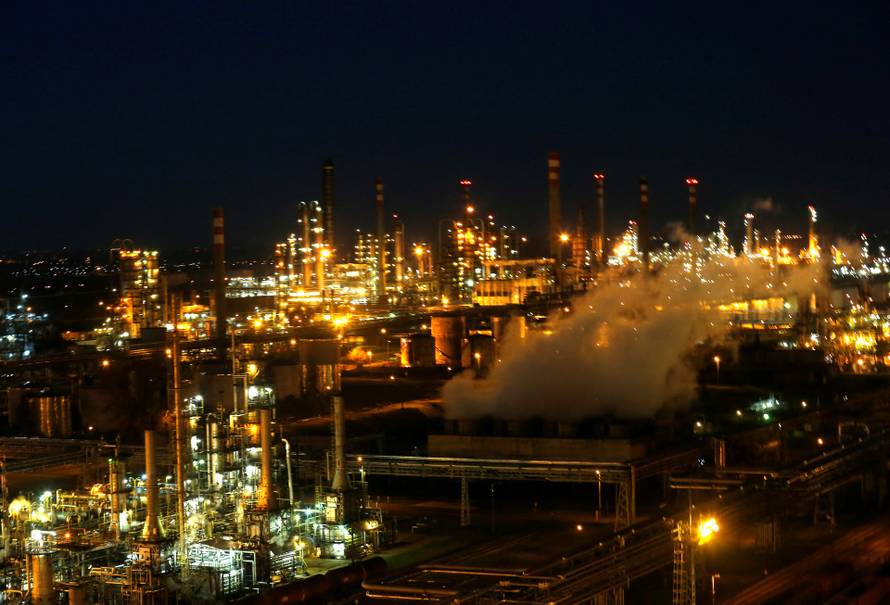 FILE PHOTO: A general view of Hungarian oil and gas group MOL's main Danube refinery in Szazhalombatta