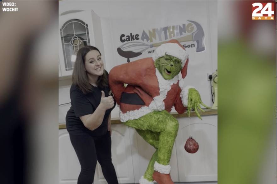 Napravila je Grinch tortu od 113 kilograma