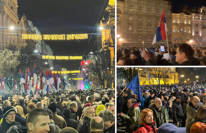 Policija je razbila prosvjed pred Skupštinom u Beogradu: Letjele dimne bombe, kamenje, suzavci