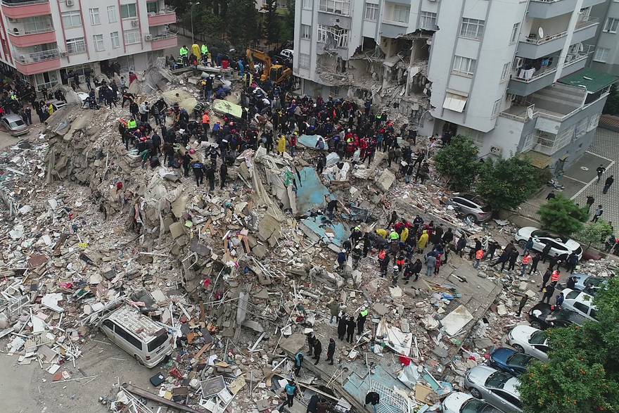 snimke dronom potresa u turskoj
