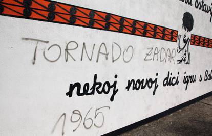 Vandali išarali grafit Draženu: Potpisali se s 'Tornado Zadar'