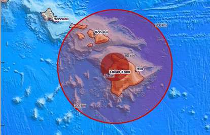 Snažan potres na Havajima: 'Trajao je dobrih 45 sekundi. Sve se treslo, stvari su padale'