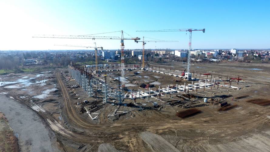 Tko će dočekati? Novi stadion Osijeka nazire se iz zraka...