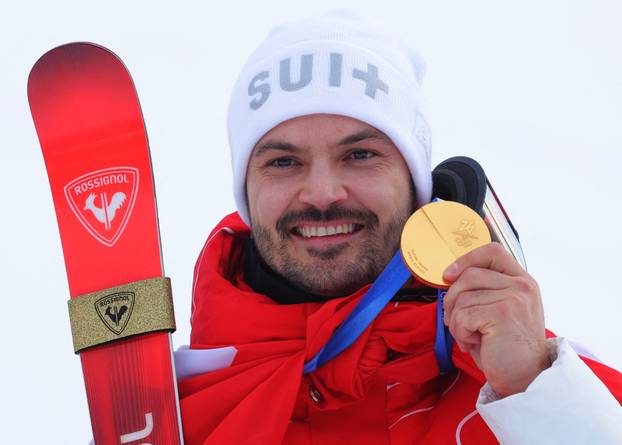 Alpine Skiing - Men's Slalom Victory Ceremony