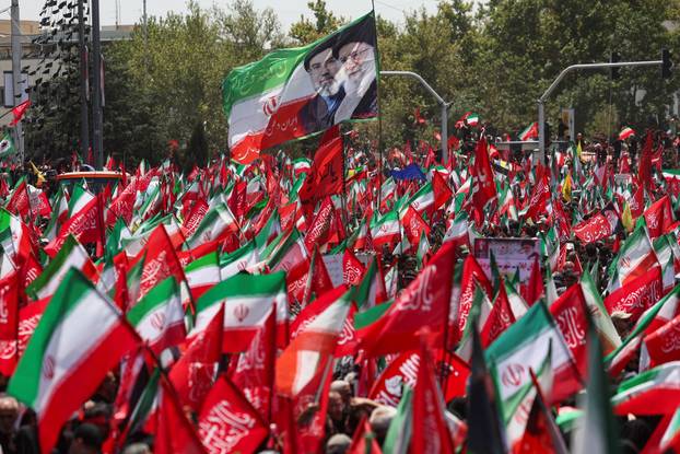 Funeral procession for Iran's late Supreme Leader Ayatollah Ali Khamenei