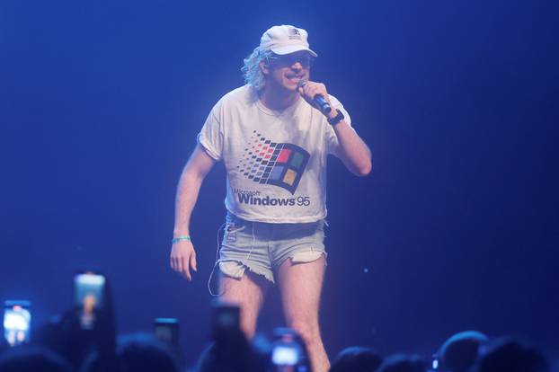 Windows95Man from Finland performs during the Nordic Eurovision Party concert held at Berns, in Stockholm